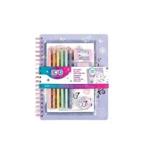 Bộ sổ tay, bút chì màu - Butterfly 3C4G