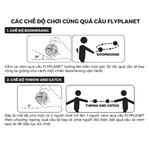 Alternative view of Đồ chơi quả cầu bay Flyplanet (Đỏ)