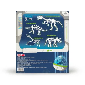 Alternative view of Combo gôm và bút chì Dino Lab